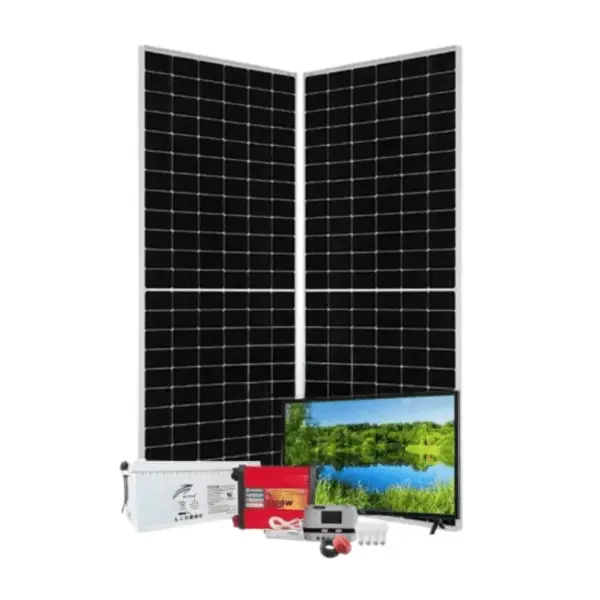 1.5Kw PWM Solar Kit 1500w - With Original Ritar Batteries + 32" LED Colour TV + 4 Free Bulbs + Power Extension