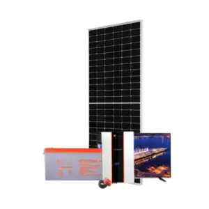 1Kw Felicity Solar Kit - 32" Color TV -Hybrid Inverter Gel Battery - 1000w 12v