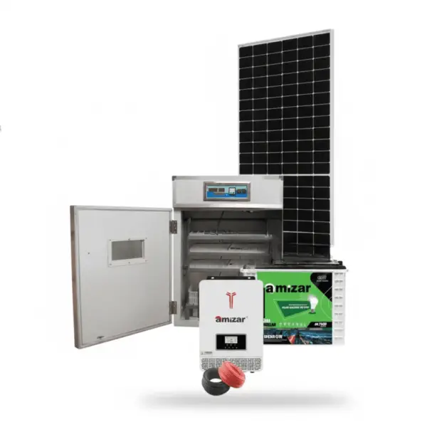 352 Eggs Incubator + 1Kw Amizar Solar Kit 1000w - Tubular Battery Hybrid Inverter