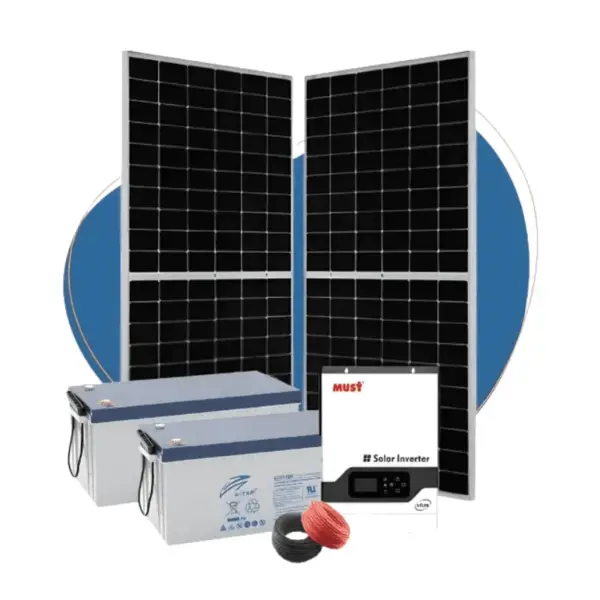 3Kw Lithium Solar Kit - Jinko Panels Lithium Battery Must Inverter 3000w 24v Kit