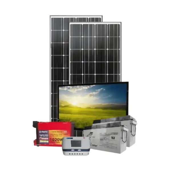 3Kw PWM Solar Kit 3000w - 55" Smart TV + Original Ritar Batteries + 4 Free Bulbs + Power Extension