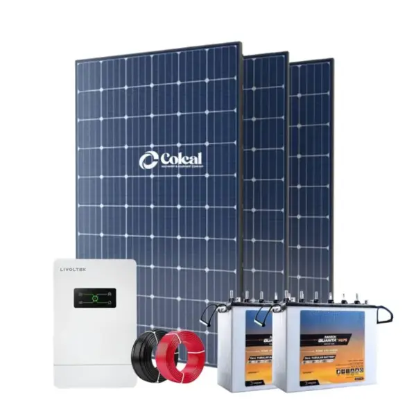 3kw 3000watts 3kva Livoltek- Amaron Tubular Solar System Kit