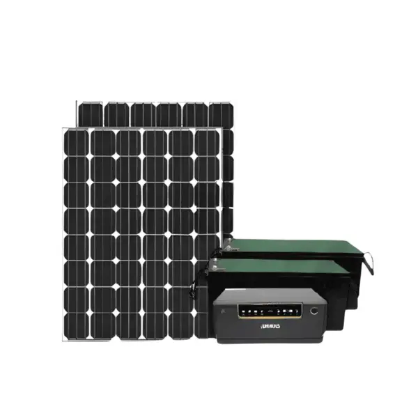 500Watts Solar panel + (2) 200AH Batteries + 1.5 KVA Inverter