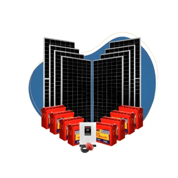 5kw 5000watts Jinko Must Hybrid Inverter Ceil Tubular Battery Super Solar Kit