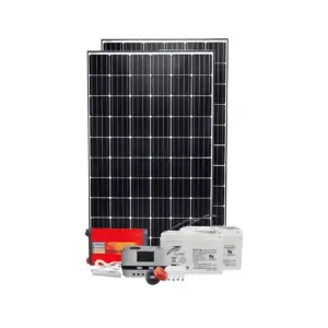 600w PWM Solar Kit - With Original Ritar Batteries + 4 Free Bulbs + Power Extension