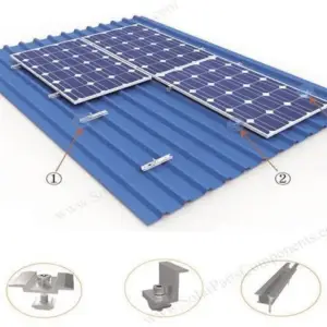 Mini Rail Set for 4 Pcs Of Solar Panel Complete Kit